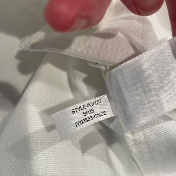 NWT J.Crew Women's XL Ivory Barn Jacket in Canvas Off-White Tan Collar CI107 - Picture 12 of 12